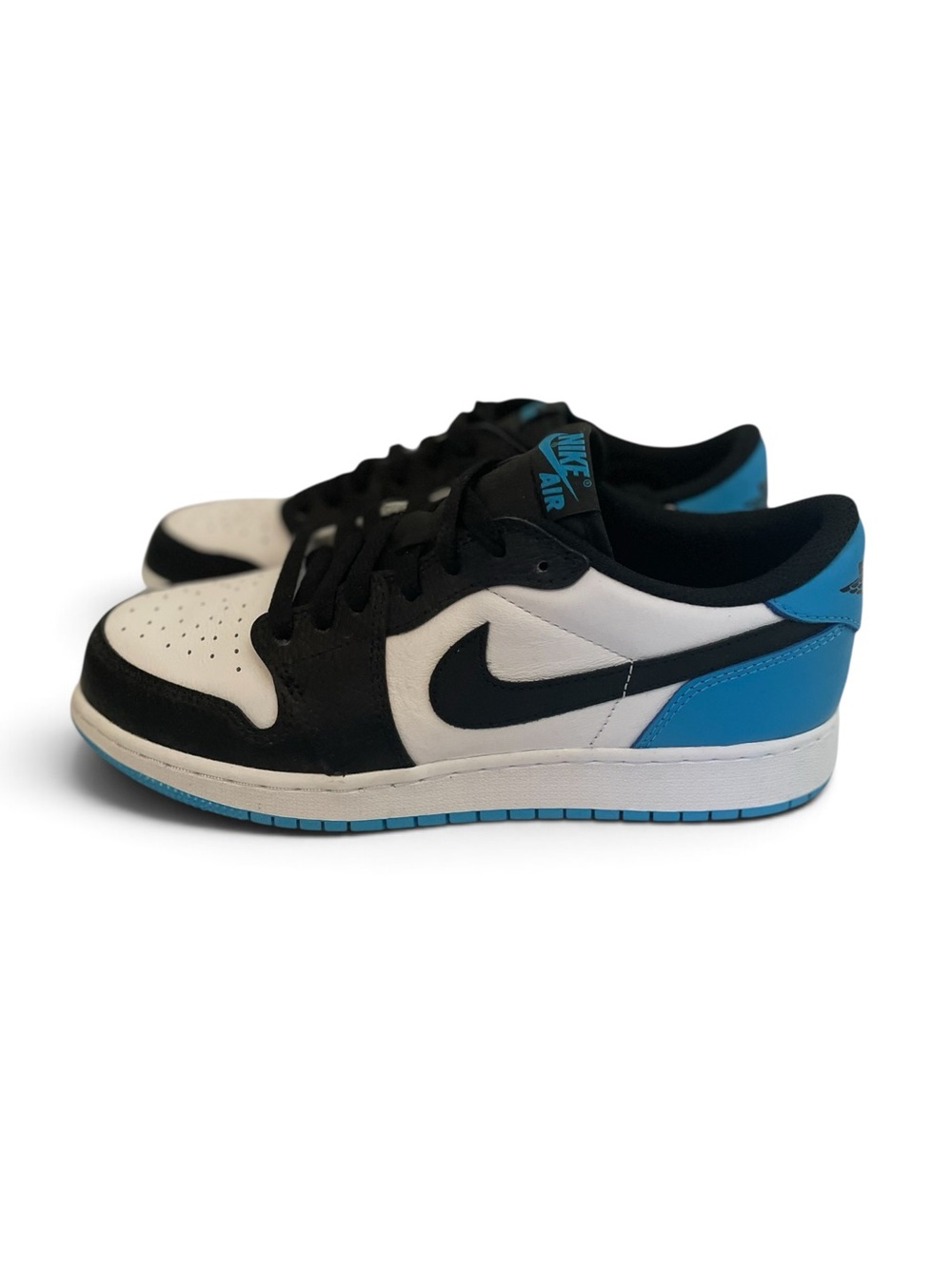 NIB Nike Air Jordan 1 Retro Low OG GS “University Blue” Sneakers Size 7Y |